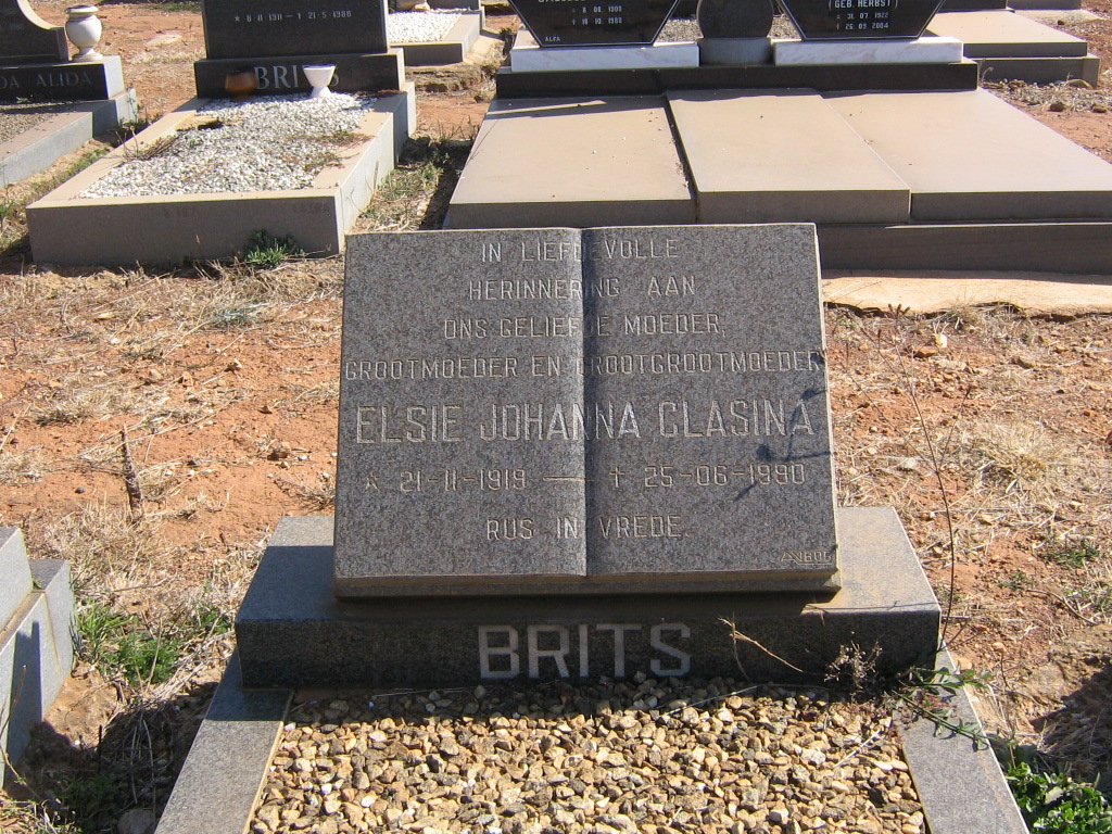 BRITS Elsie Johanna Clasina 1919-1990