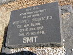 SMIT Elizabeth Magrietha nee VAN BILJON 1892-1946