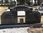 MERWE Hendrik, van der 1907-1978 & Magrietha 1912-1992