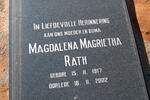 RATH Magdalena Magrietha 1917-2002