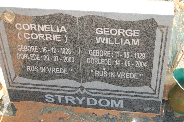 STRYDOM George William 1929-2004 & Cornelia 1928-2003