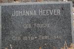 HEEVER Johanna nee FOUCHE 1876-1946