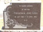 LONG Frederick John 1862-1954 & Louisa Johanna THERON -1938 :: LONG Children