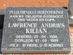 KILIAN Lawrence Andries 1926-1999