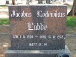 LUBBE Jacobus Lodewikus 1978-1978
