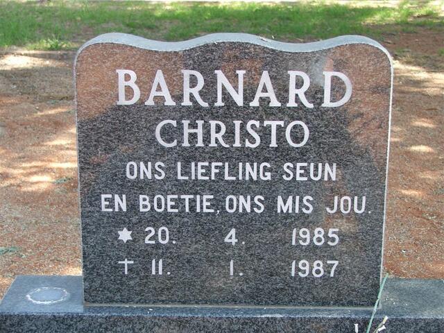 BARNARD Christo 1985-1987