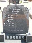 BURGER Ben 1934-1994
