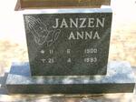 JANZEN Anna 1900-1993