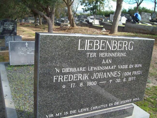 LIEBENBERG Frederik Johannes 1900-1977