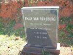 RENSBURG Emily, van 1909-1996