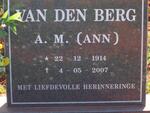 BERG A.M., van den 1914-2007