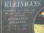 KLEINHANS Stephanus Johannes 1929-1999