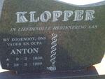 KLOPPER Anton 1930-1999