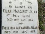 ALLAN Frederick Alexander -1955 & Ellen Margaret DUCK -1954