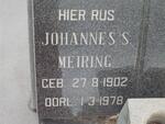 MEIRING Johannes S. 1902-1978
