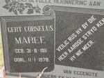 MAREE Gert Cornelius 1911-1978