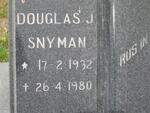 SNYMAN Douglas J. 1932-1980