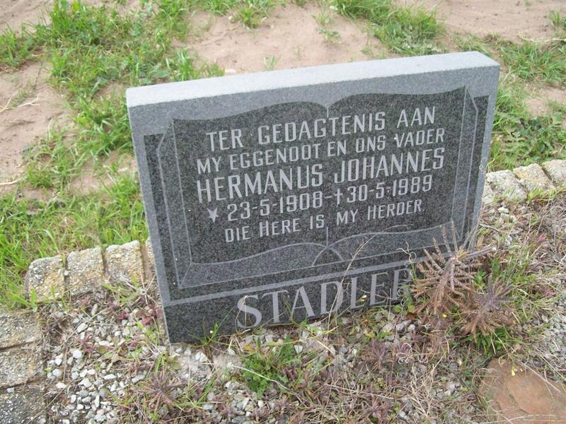 STADLER Hermanus Johannes 1908-1989