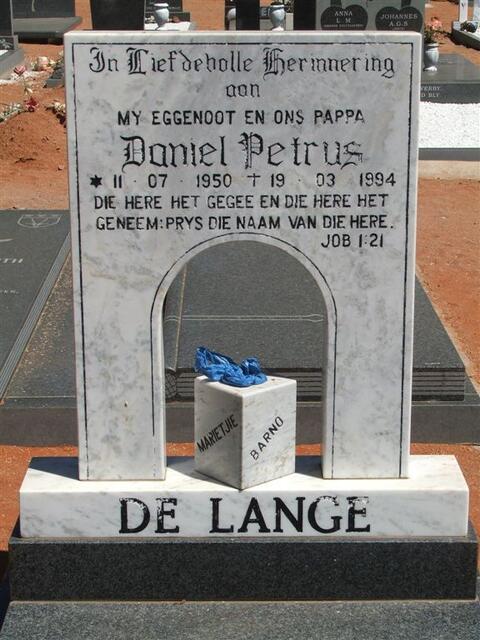 LANGE Daniel Petrus, de 1950-1994