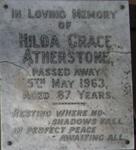 ATHERSTONE Hilda Grace 1876-1963