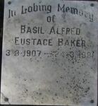 BAKER Basil Alfred Eustace 1907-1981