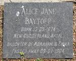 BAYTOPP Alice Jane 1874-1964
