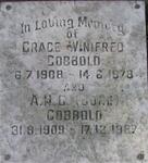 COBBOLD A.H.C.  1909-1987 & Grace Winifred 1908-1978