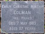 COLMAN Emily Christine nee WILKES 1896-1983
