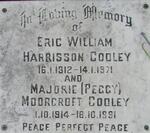 COOLEY Eric William Harrisson 1912-1971 & Marjorie Moorcroft 1914-1991