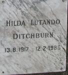 DITCHBURN Hilda Lutando 1917-1986