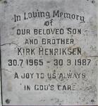HENRIKSE Kirk 1965-1987