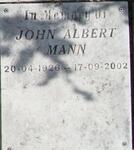 MANN John Albert 1926-2002