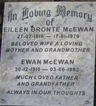 MCEWAN Ewan 1916-1992 & Eileen Bronte 1918-1979