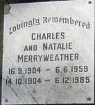 MERRYWEATHER Charles 1904-1959 & Natalie 1904-1985