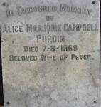 PURDIN Alice Marjorie Campbell  -1969