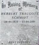 SCHMIDT Herbert Traugott 1925-2001