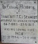 SCHMIDT Traucott 1889-1972 & Inga 1894-1981