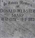 SHARP Donald Webster 1923-1993