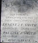 SMITH Ernest J.F. 1908-1985 & Pauline J. 1908-1999