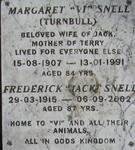 SNELL Frederick 1915-2002 & Margaret TURNBULL 1907-1991