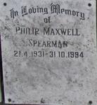 SPEARMAN Phillip Maxwell 1931-1994