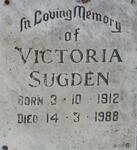 SUGDEN Victoria 1912-1988