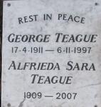 TEAGUE George 1911-1997 & Alfrieda Sara 1909-2007