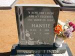 LINDE Hansie, van der 1918-1990