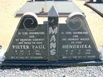 MANS Pieter Paul 1921-1993 & Hendrieka 1928-2006