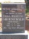 GROENEWALD Louisa Magdelena nee GROVE 1917-1989