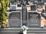 HAMMOND Hendrik Stephanus 1923-1986 & Cornelia Aletta A. 1931-2000
