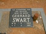 SWART Gerhard 1962-1981