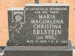 ERLSTEIN Maria Magdalena Christina nee NEL 1908-1988
