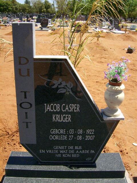TOIT Jacob Casper Kruger, du 1922-2007